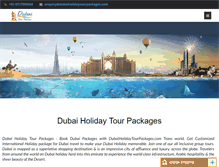 Tablet Screenshot of dubaiholidaytourpackages.com